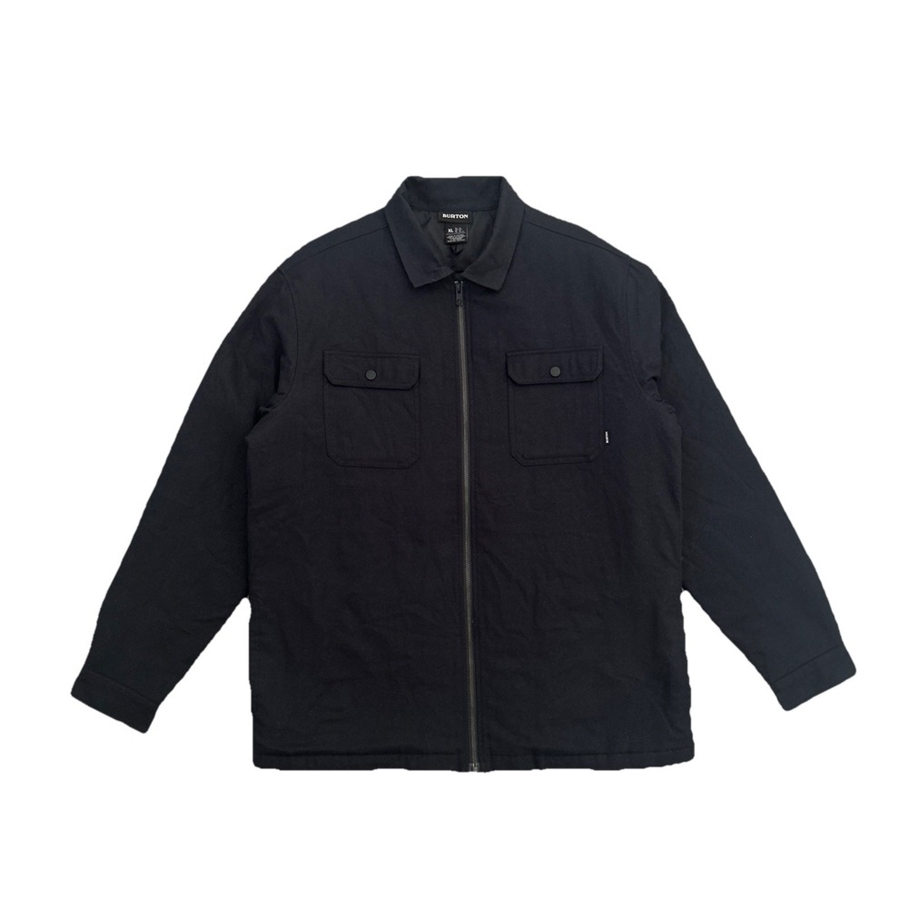 Burton Brighton Shacket Blue Jacket XL Full Zip Warm Lined Workwear‎ Style Coat